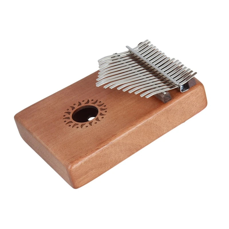 IRIN Mahogany 17-Tone Thumb Piano Kalimba Beginner Finger Replacement Piano Kalimba Musical Instrument Wood Color