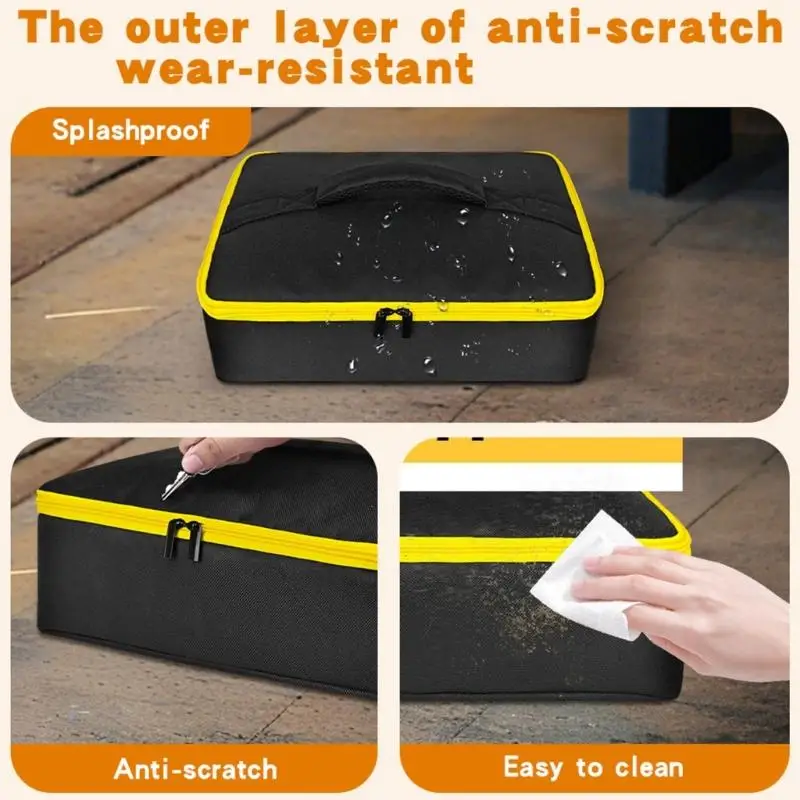 Oxfords Tuch-Werkzeug-Aufbewahrungskoffer, zum Aufbewahren von Akkus, Ladegeräten, Glastrennscheiben, wasserdichten D2RD – Detail 7