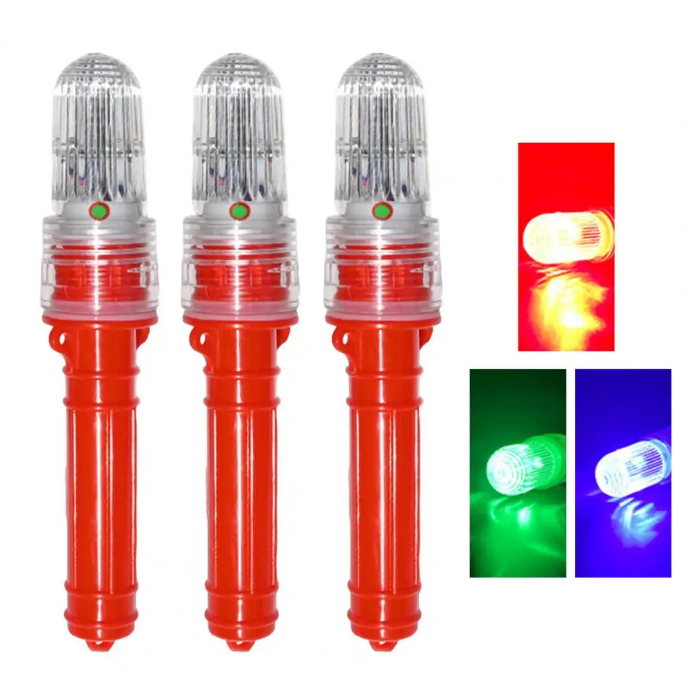 1/2/3Pcs Boat Flares Waterproof Intelligent Light Control Emergency LED Lamp Fishing Net Buoys Boats Safety Signal Light