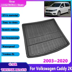 For VW Volkswagen Caddy Accessories 2003~2020 2004 2007 2019 2015 Car EVA Trunk Mat Waterproof Protect Liner Anti-Slip Cargo Pad