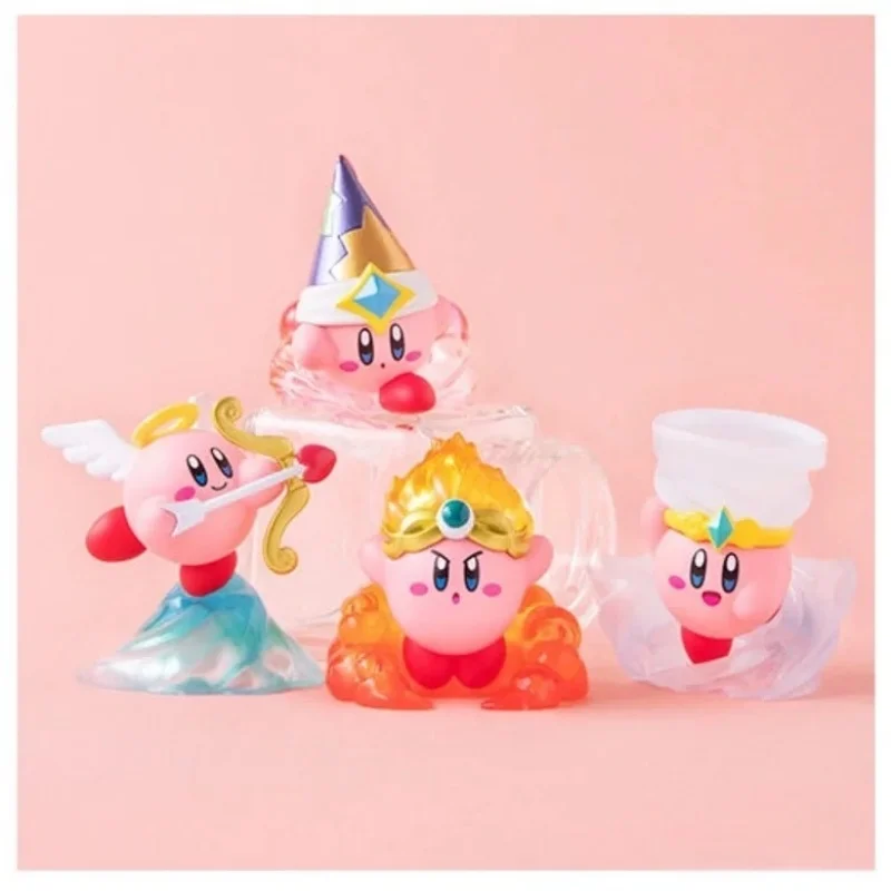 BANDAI Kirby Action Figures Model Copy Ability 02 Kirby Angel Flame Tornado Gashapon Ornament Kawaii Collect Ornaments