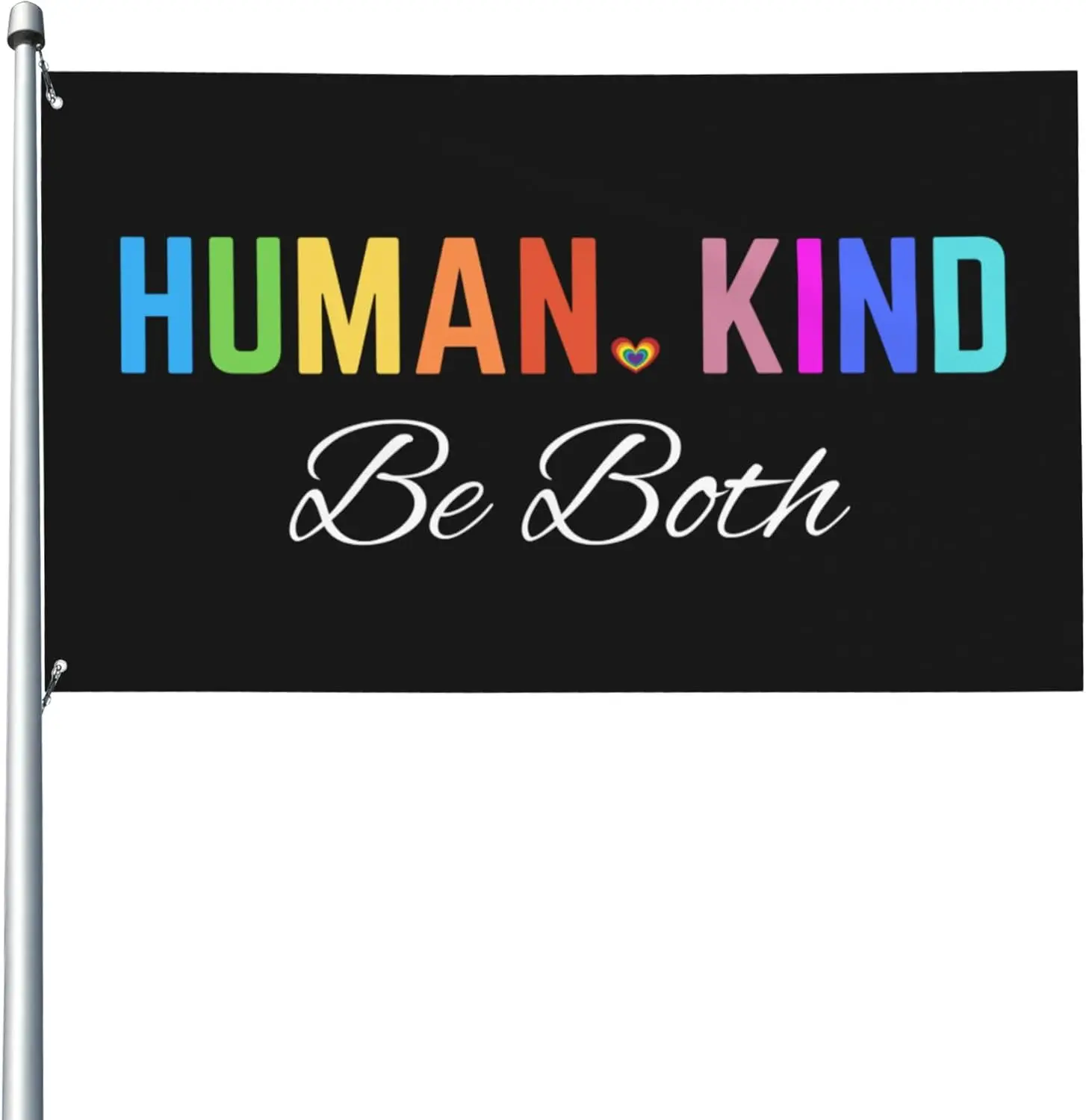 Flagicts 100% Polyester Human Kind Be Both Flag