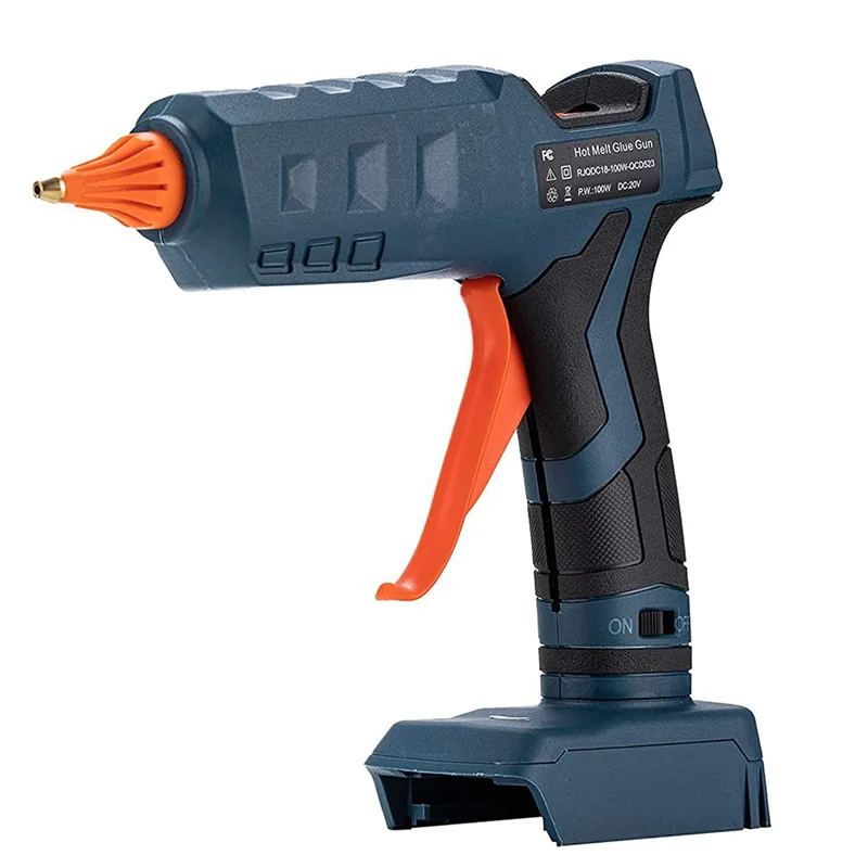 Cordless Hot Glue-Gun Electric Hot Melt Glue-Gun for Black Decker 20V Battery for Use 11mm Glue Sticks (NO Battery)