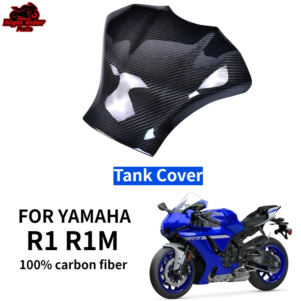 

For YAMAHA R1 R1M 2020 2021 2022 2023 2024 2025+ Motorcycle Modification Accessory, 100% pure 3K Carbon Fiber Tank Cover