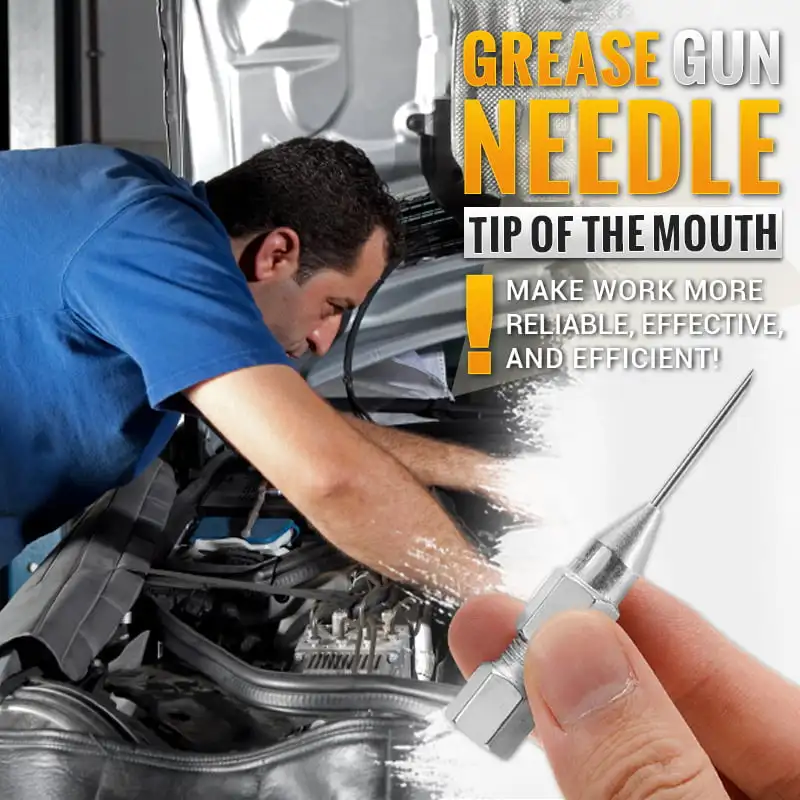 2 PCS Grease Gun Needle Tip Of The Mouth Needle Grease Tool Grease Accessories Nozzle Adaptor Repair Tool Dropshipping