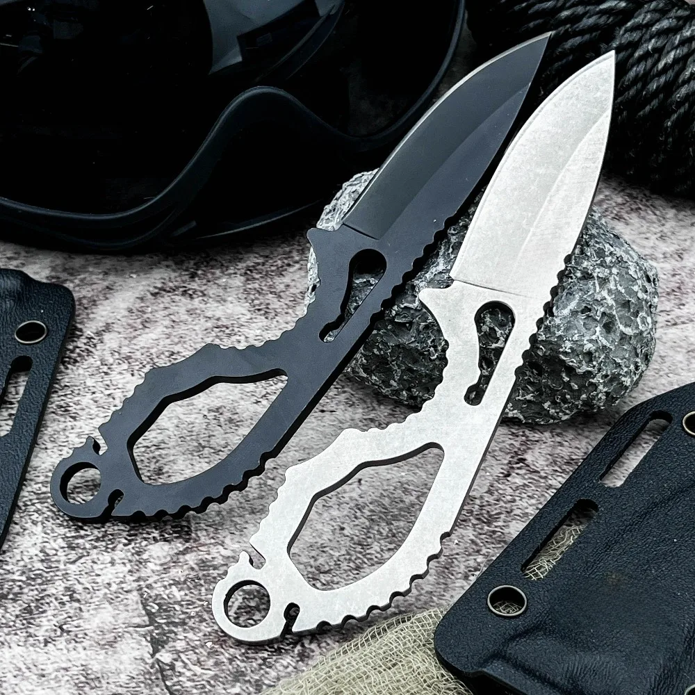 التخييم سكينة سرفايفل 440c مقبض 440c شفرة سكين مستقيم في الهواء الطلق صلابة عالية EDC سكاكين الدفاع عن النفس #1