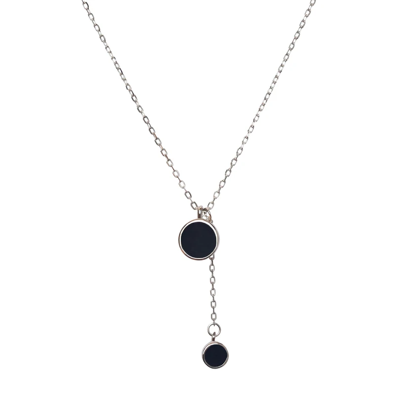 Collier pendentif pompon rond personnalisé pour femme, clavicule de tempérament, mode Y2k, géométrique, fête, nouveau