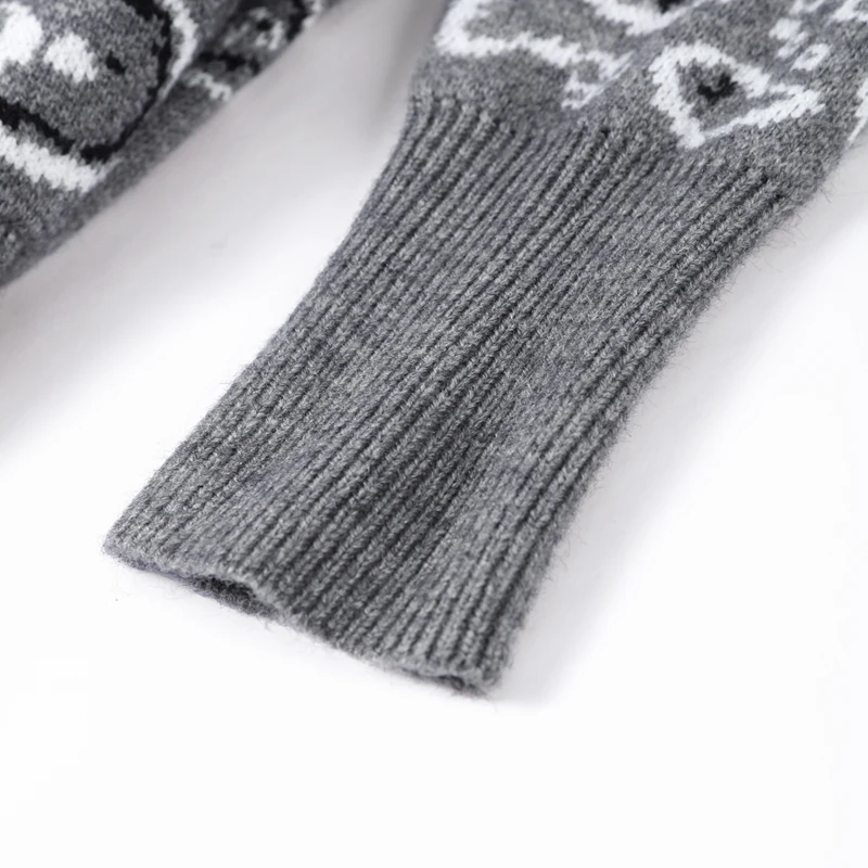 Stehkragen-Jacquard-Cardigan für Damen, modischer Langarm-Mantel mit Reißverschlusstaschen, schicke Streetwear für Damen 2026 – Detail 7