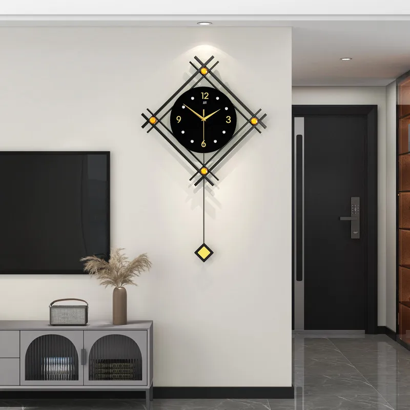 Luxurious Wall Clock Living Room Design Featuring Sophisticated Minimalist Clocks Appearance Klok Muur Woonkamer Home Decor