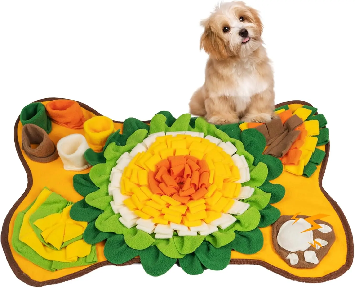 Pet Snuffle Mat for Puppies Dogs,Interactive sniff mat for Small and Medium，Mental Puzzle Toys for Smell Training and Slow Feede