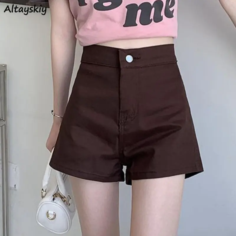 

Denim Shorts Women Solid Vintage Harajuku Summer Hotsweet High Waist Chic Streetwear Female Daily All-match Casual Korean Style