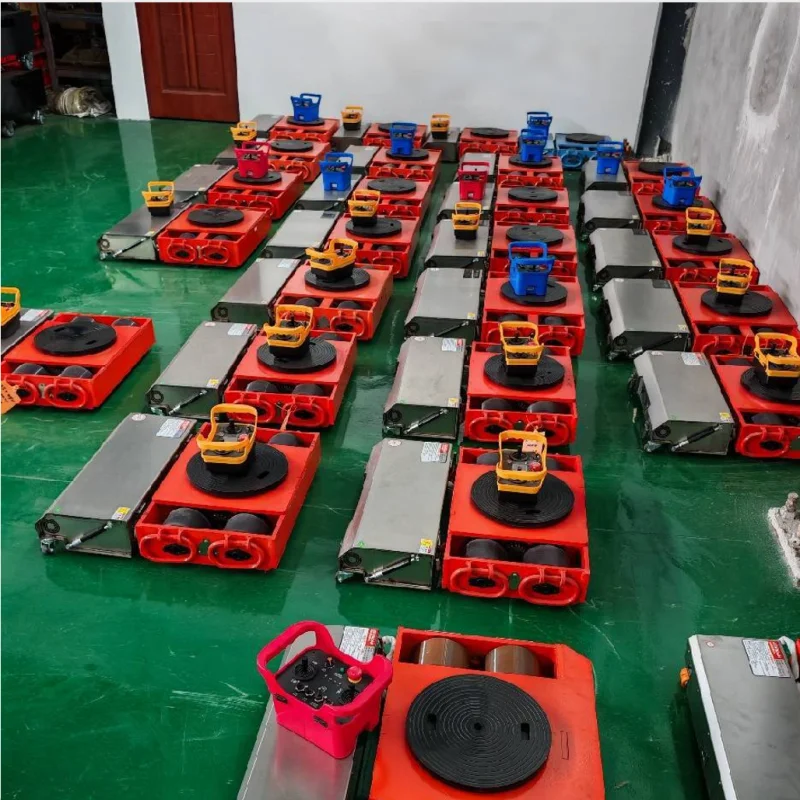 Electric Pallet Truck Heavy Duty Remote Control Tank Transporter Industrial Transfer Trolley