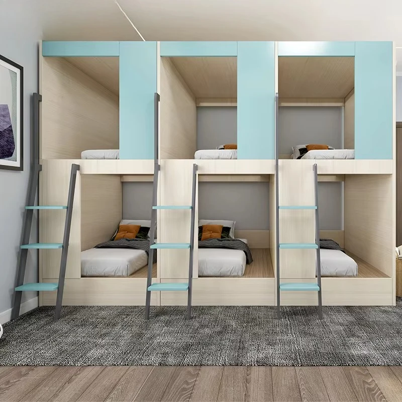 Custom Factory Furniture Set Capsule Hotel Bed for Hostels & Apartments Separate Space Bunk Bed for Hotels & Bunk Beds
