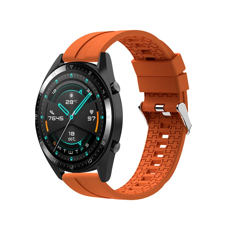 20mm 22mm band for Samsung Galaxy Watch 6 4 5 pro/classic/Active 2 46/42/44 mm Silicone strap huawei watch gt 2-2e-pro bracelet