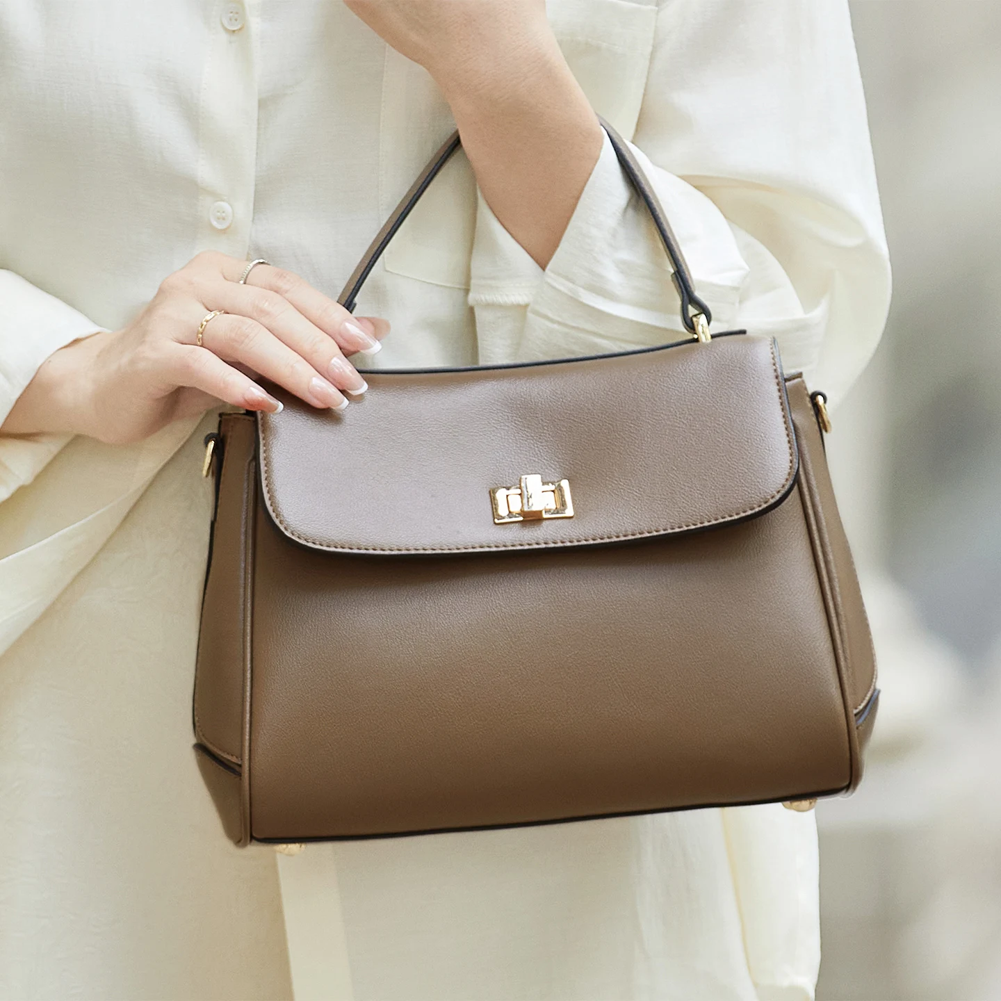 

Handcraft New Real Leather Bag Embossed Hot Color Genuine Leather Handbag Shoulder Bags Women Flap Female Fashion 2025#HY678
