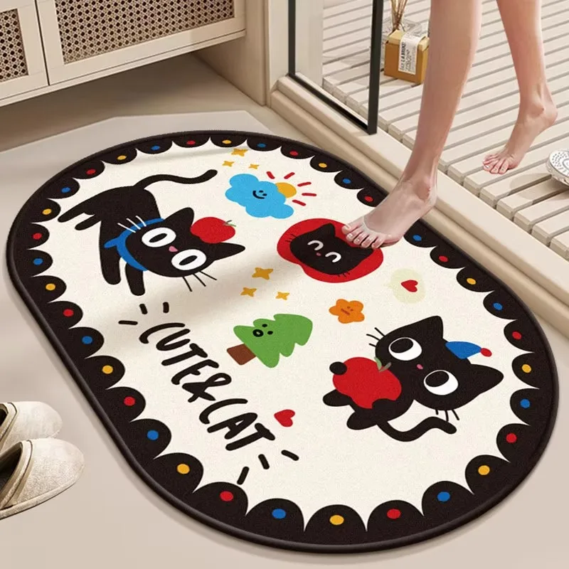 VIKAMA Nursery Rug Baby Play Area Crib Side - Cold-Resistant Warm Non-Slip Hypoallergenic Indoor Home Decor