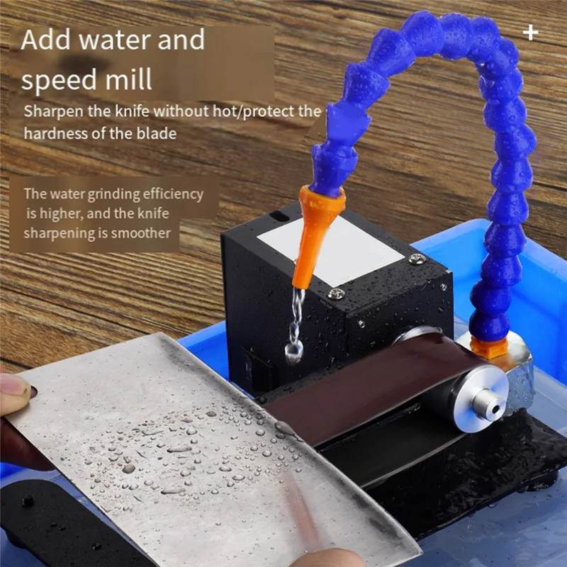 N08R 250W 775 Mini Belt Sander Electric Bench Grinder Sanding Machine 7 Speed Small Grinder Sharpener For Woodworking US Plug