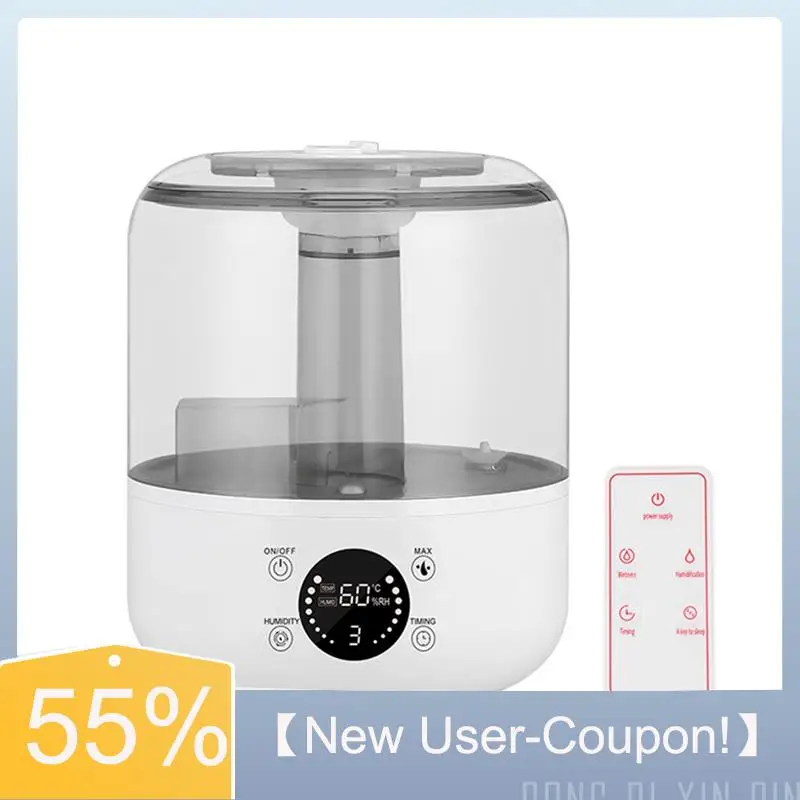 A81M New- 3L Air Humidifier Large Capacity Home Humidifier Mist Aroma Diffuser With Remote Control Timer For Bedroom EU Plug