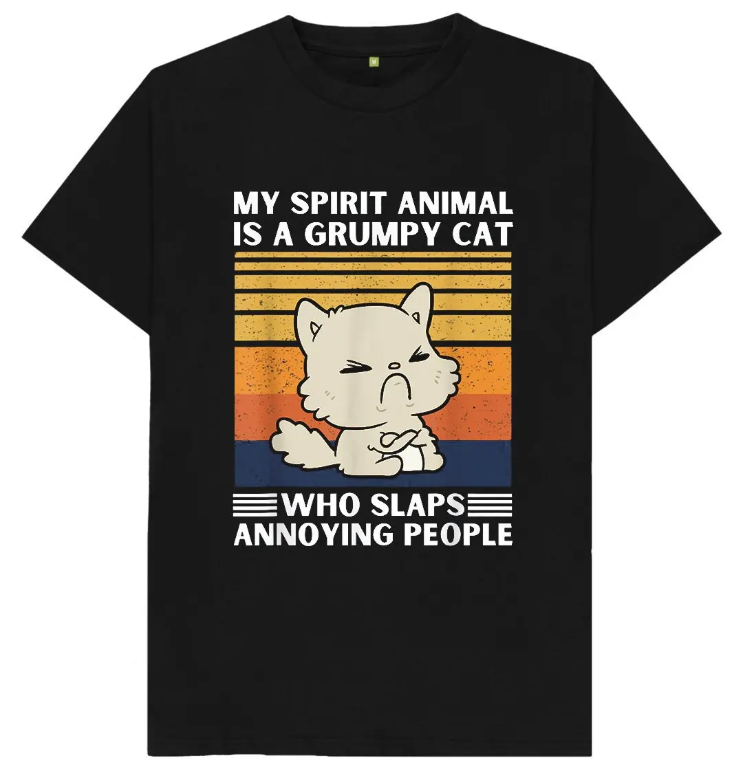 My Spirit Animal Is A Cat Who Slaps Annoying People Kids T Shirt