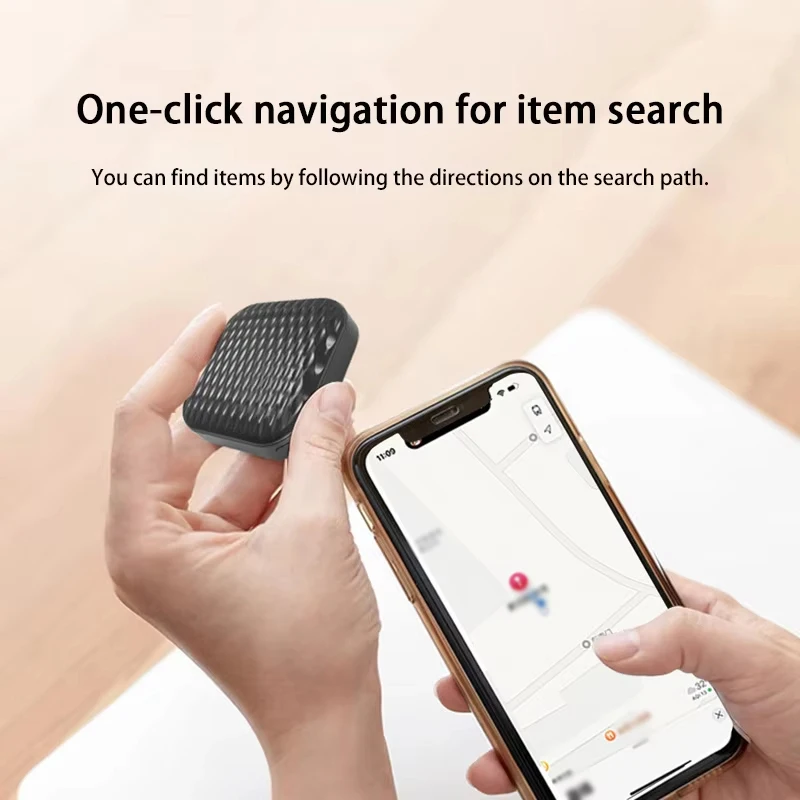 Mini GPS Tracker Work with Apple System Find My App Tag Wallet Finder Bike Bag Loss Tracker Smart Bluetooth Locator