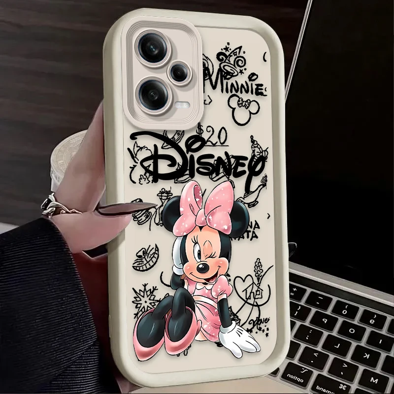 Disney Minnie Mouse Girl Soft Silicone Case for Xiaomi Redmi Note 12S 11S 10S 10 9 9S 8 12C 13C A3 13 12 11 Pro Plus 4G 5G Cover