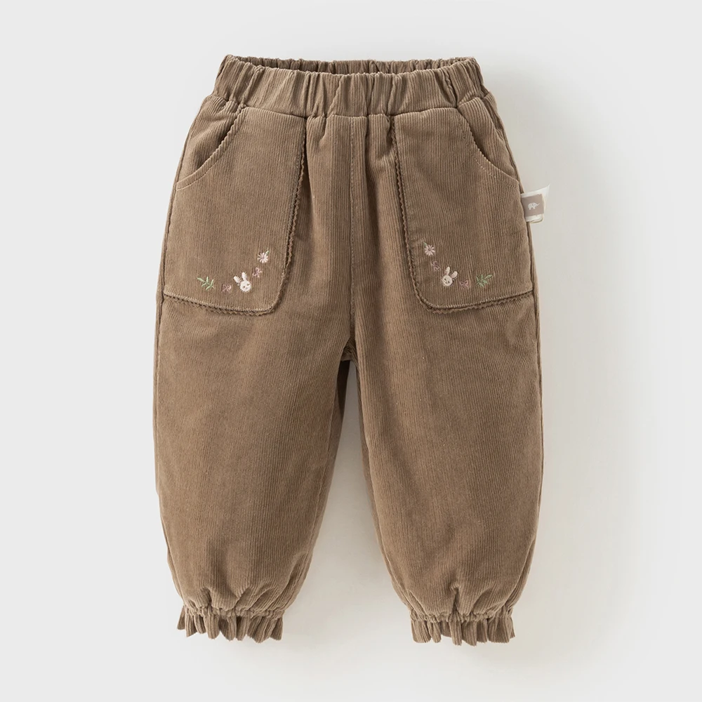 ديف بيلا الأطفال سراويل قطنية الخريف الشتاء الفتيات رشاقته أفخم السراويل سروال قصير ملابس خارجية ملابس الأطفال DB4254163