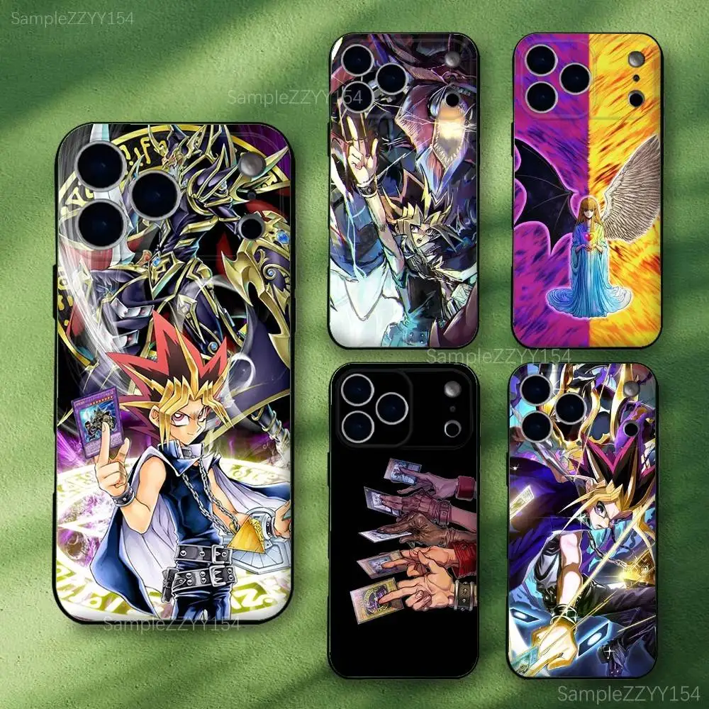 

Anime Y-Yu Gi Oh OCG Phone Case For iPhone 17,16,15,14,13,12,Pro,Max,Plus,E,SE4,Air,Mini Black Soft Funda