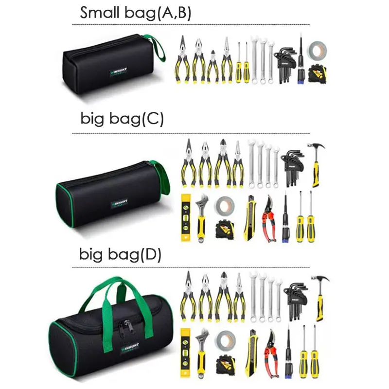 Small Tool Bag Multi-Function Multi-Pocket Tools Organizer Bag Waterproof Anti-Fall Electrician Storage Bag for Men