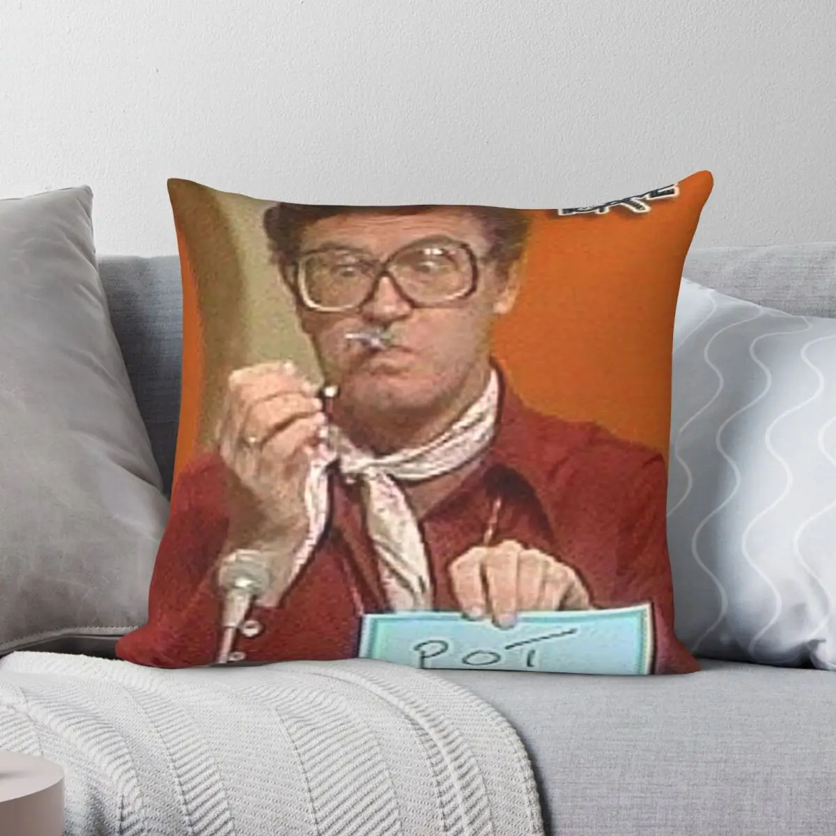 Charles Nelson Reilly Pot Square Pillowcase Polyester Linen Velvet Printed Zip Decor Pillow Case Home Cushion Cover