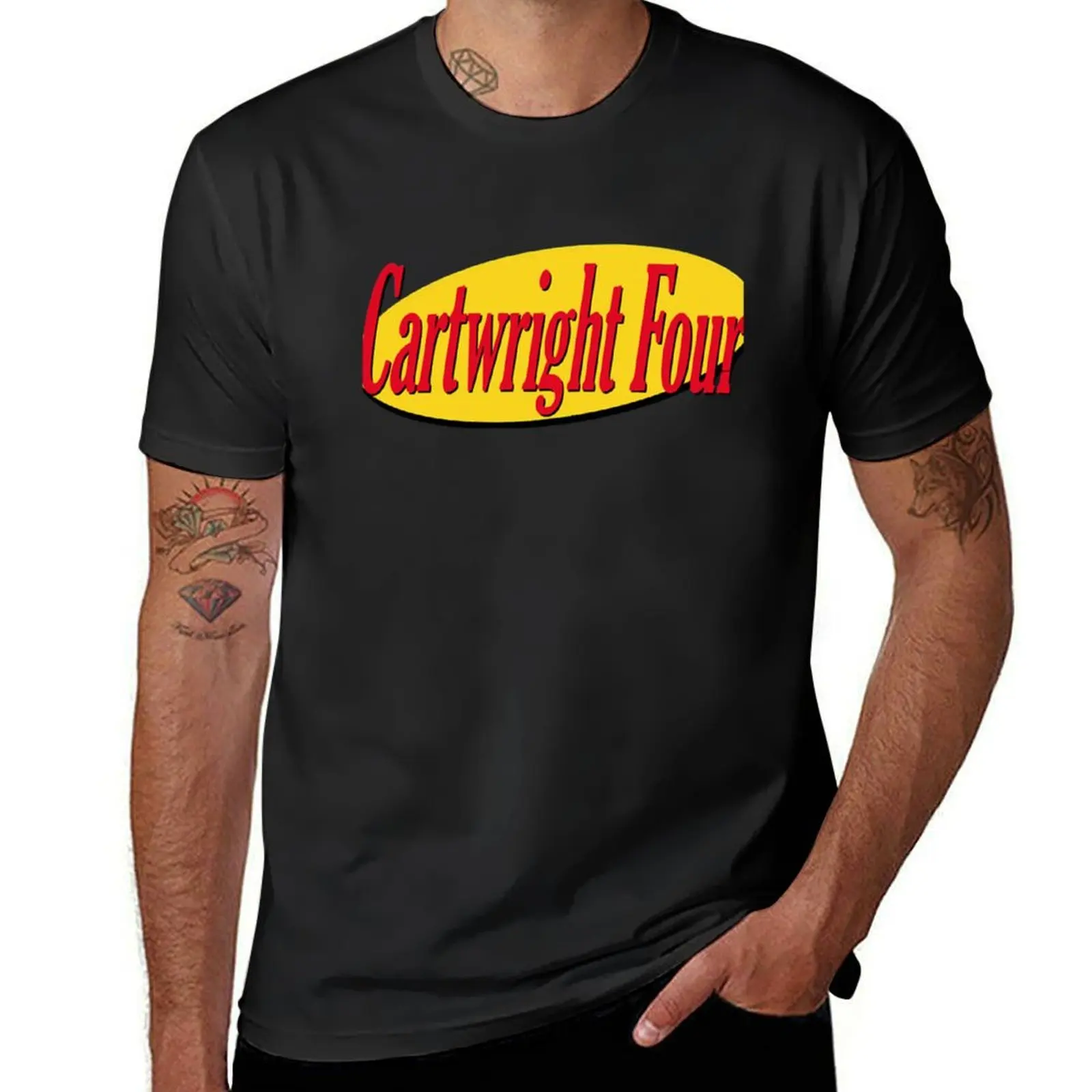 Cartwright Four 66 T-Shirt oversized blacks mens funny t shirts