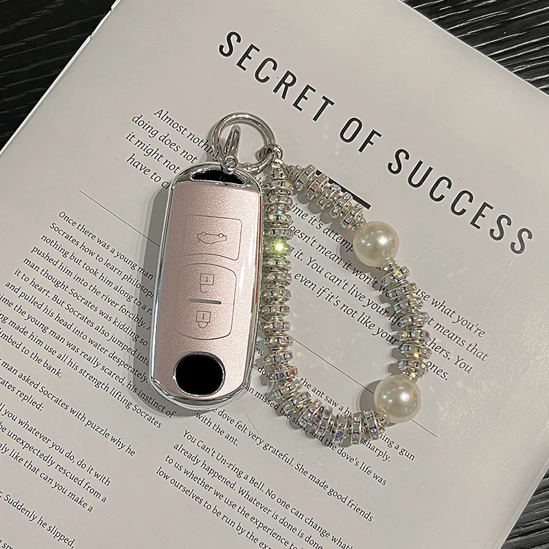 Fashion for Mazda 2 3 6 Axela Atenza CX-5 CX5 CX-3 CX-7 CX8 CX-9 2016 2017 2018 2019 Remote 3 Button Car Key Case Cover Keychain view 3