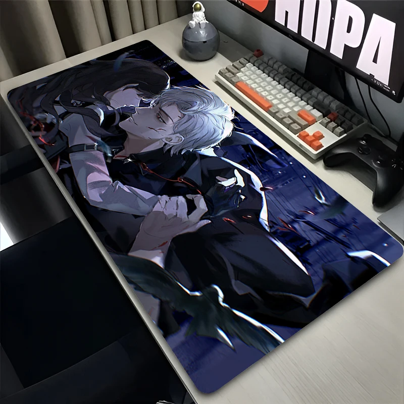 Mauspad Laptop Anime Erweiterte Desktop-Matte Computer Gamer Mousepad L-love And Deepspace Sylus Gaming Zubehör Tastatur Pad