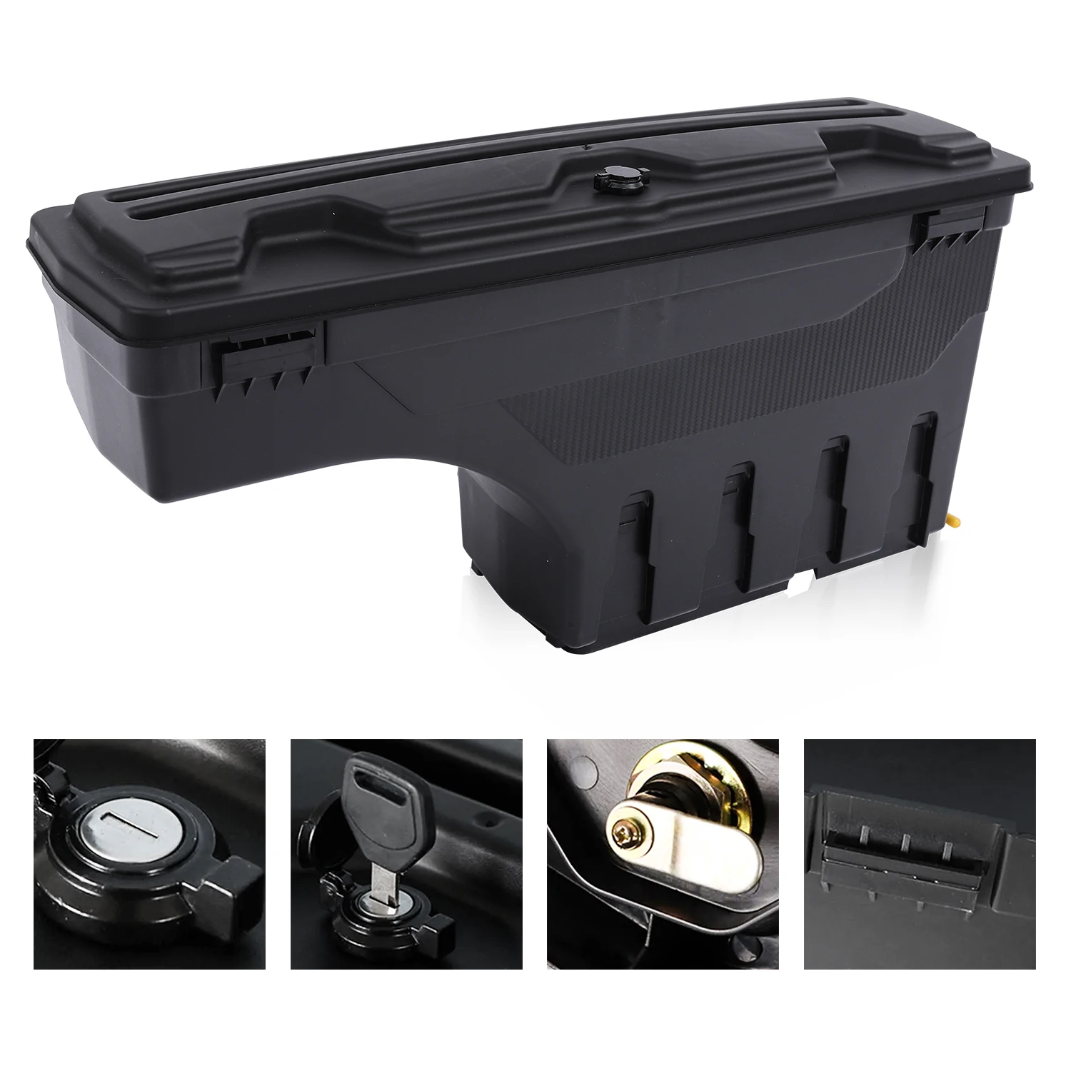 Accesorios para camioneta 4X4, caja de herramientas para cama de camión, almacenamiento, caja oscilante para portón trasero, caja de herramientas