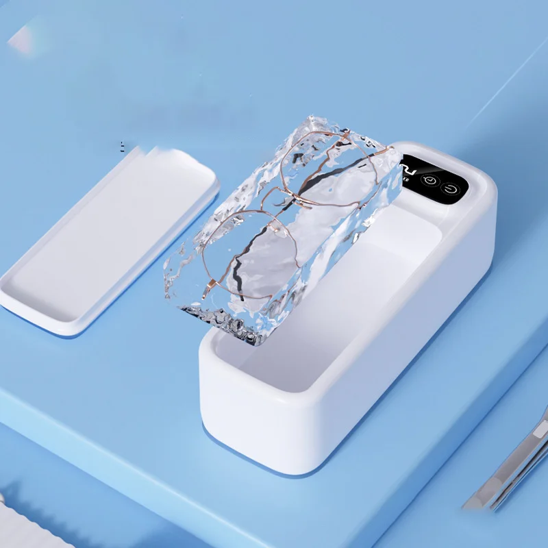 Eyeglasses Cleaner 1PCS Ultrasonic Display Home Portable Automatic Braces Jewelry Pupil Cleaner