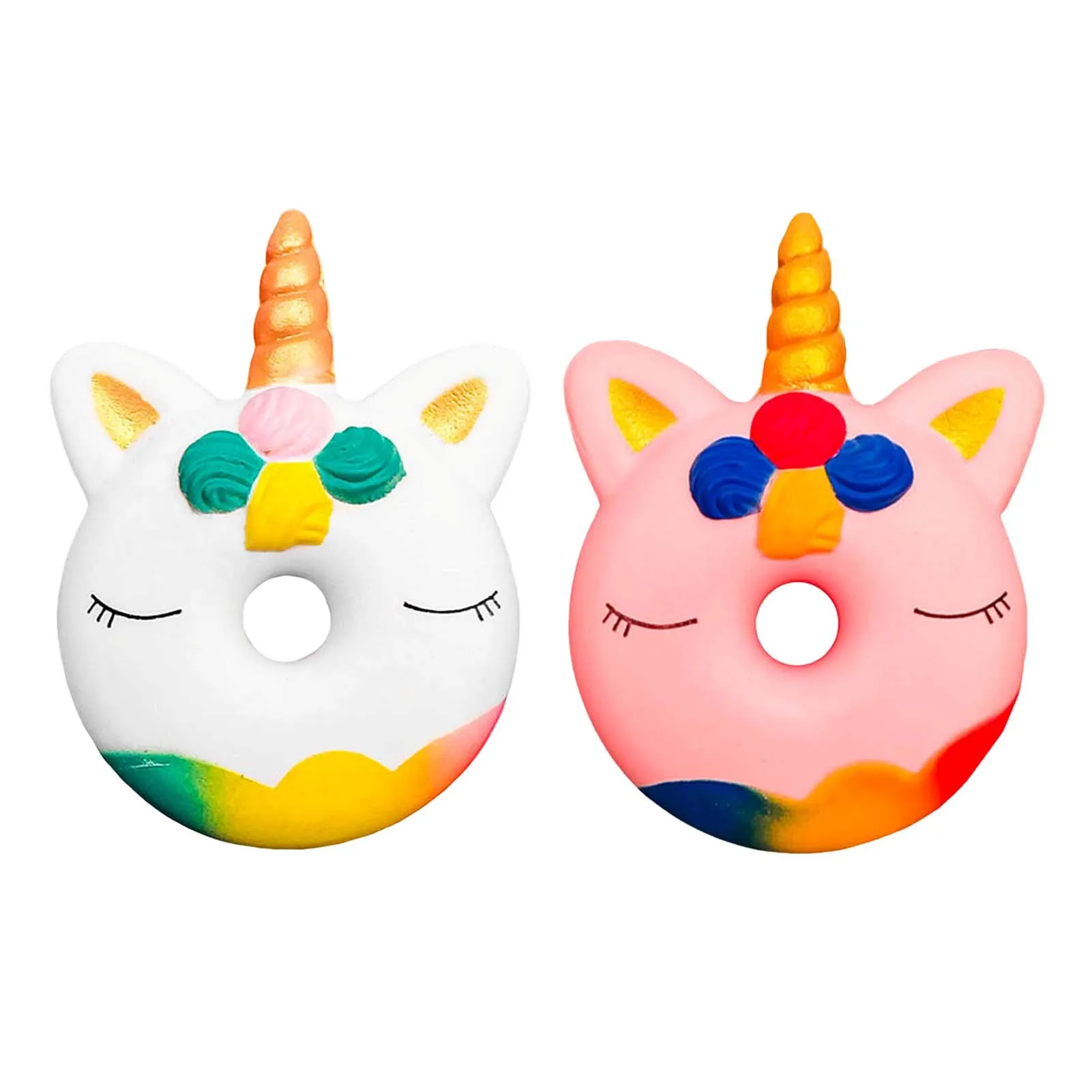 

Unicorn Donuts Squeeze Toys Soft Antistress Ball Stress Relief Squeeze Toy for Children and Adults