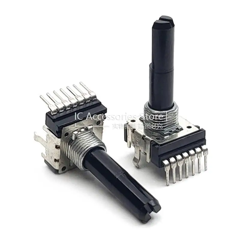 1PCS RK14 Type RA145 Vertical Single Row 7Pin B50K B503 Power Amplifier Audio Volume Regulator Potentiometer D Axis Length 28MM
