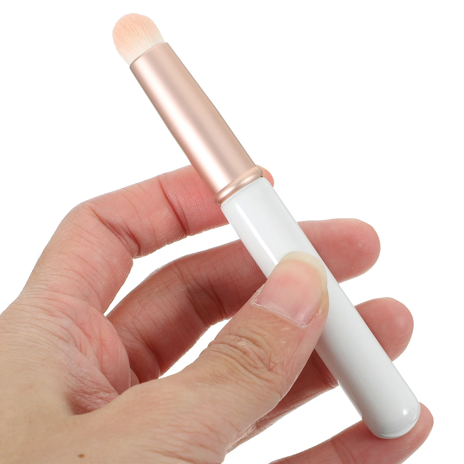 2 pçs mini escova labial portátil aplicador de batom leve ferramenta de maquiagem para brilho labial bálsamo corretivo maquiagem feminina