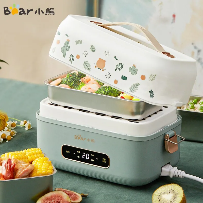 Bear electric lunch box microcomputer reservation large-capacity convenient automatic power off can be plugged in for heating