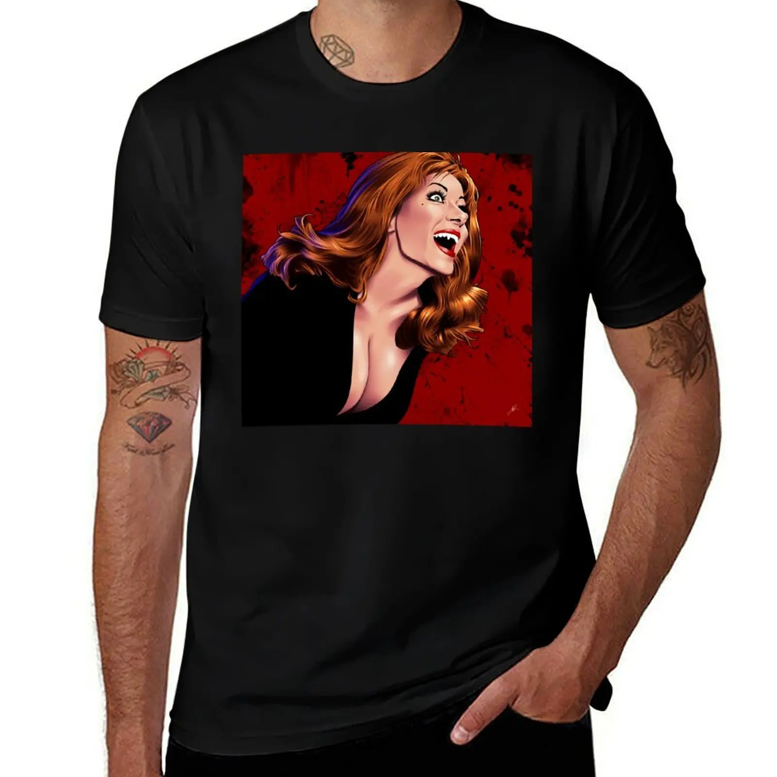 

Countess Dracula T-Shirt man t shirt heavy cotton funny t shirts cotton T-Shirt
