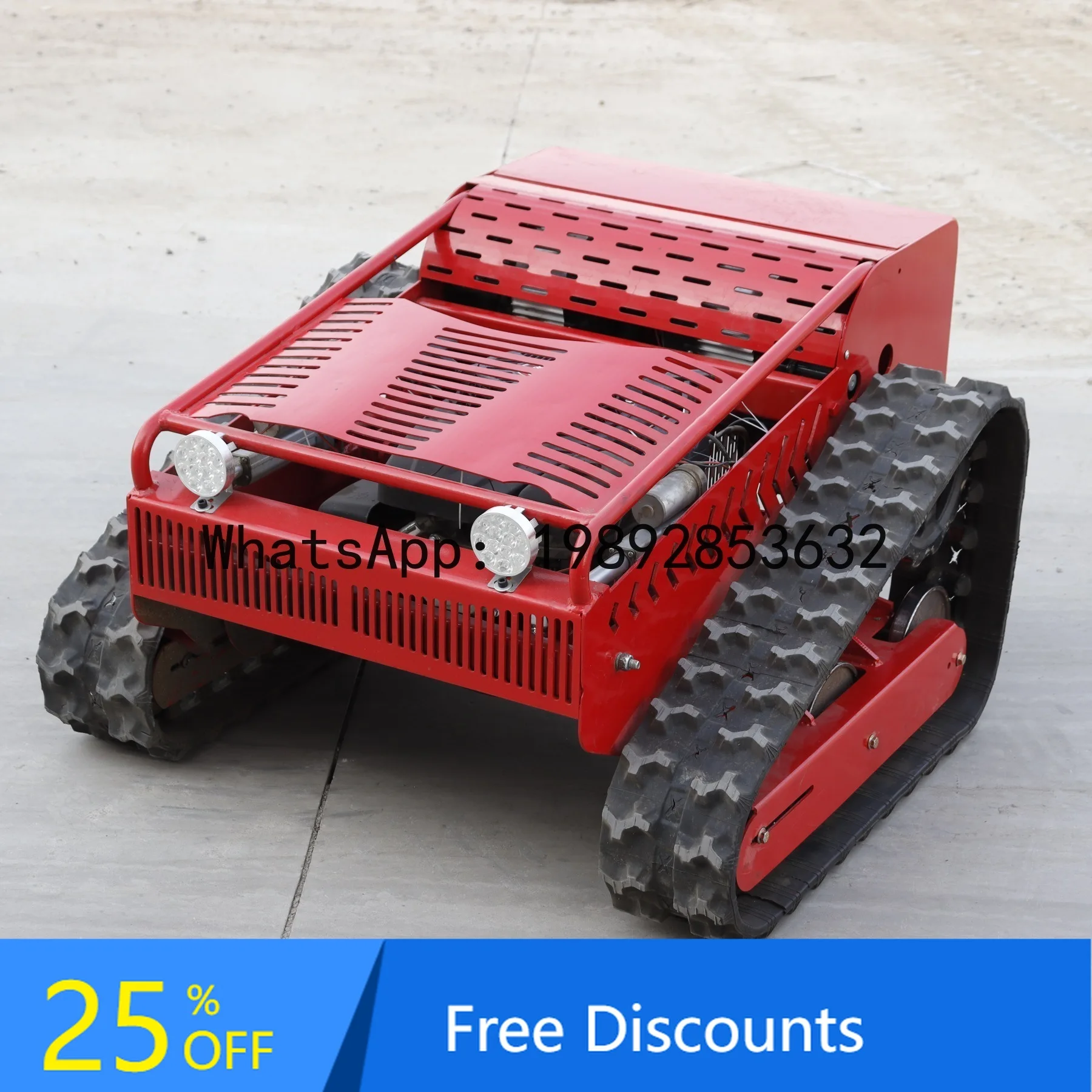 YFY Crawler Remote Control Lawn Mower Garden Greening Weeding Machine All-Terrain Four-Wheel Drive Grass Trimmer