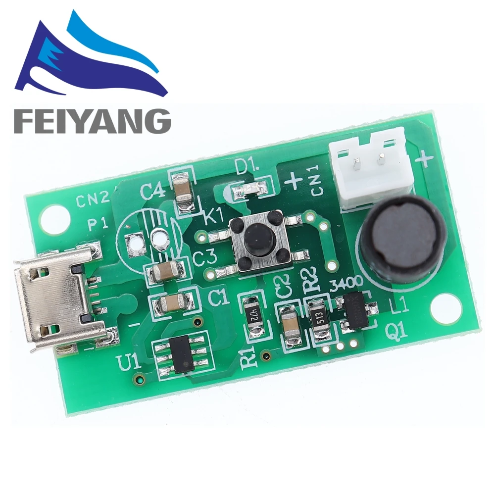 USB Mini Humidifier DIY Kits Mist Maker and Driver Circuit Board Fogger Atomization Film Atomizer Sheet Mini Oscillating image 2