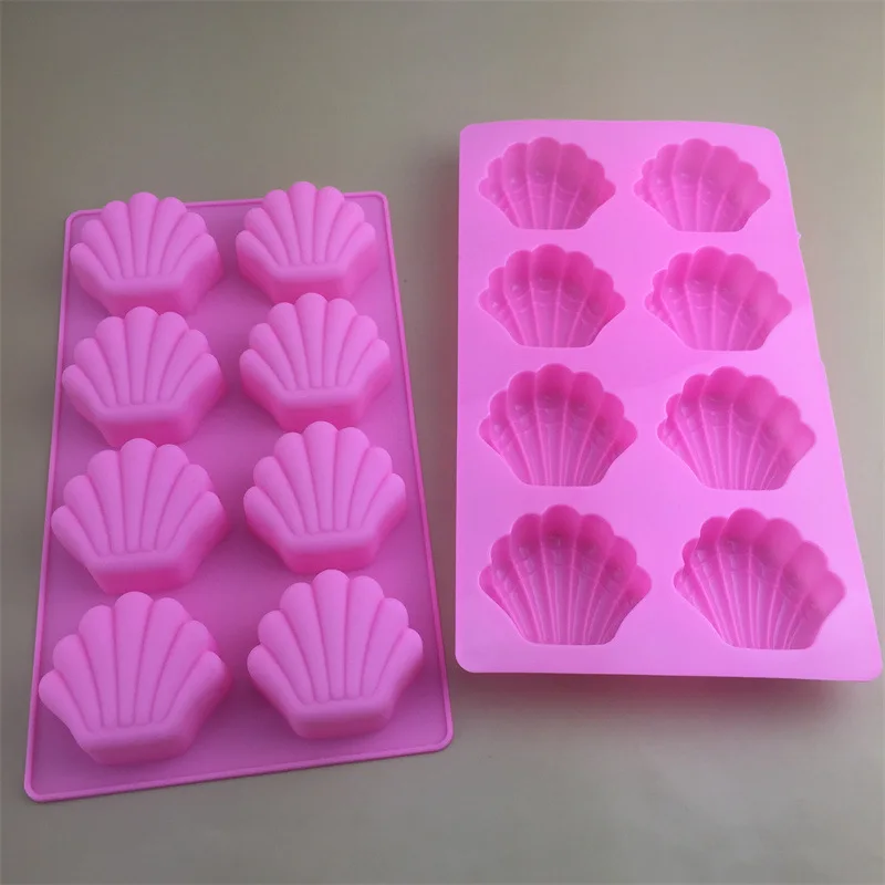 1pc Silicone Madeleine Cookie Mold 15 Shell Silicone Cake Pan Tools Fondant Bakeware Cookie Biscuit Moulds