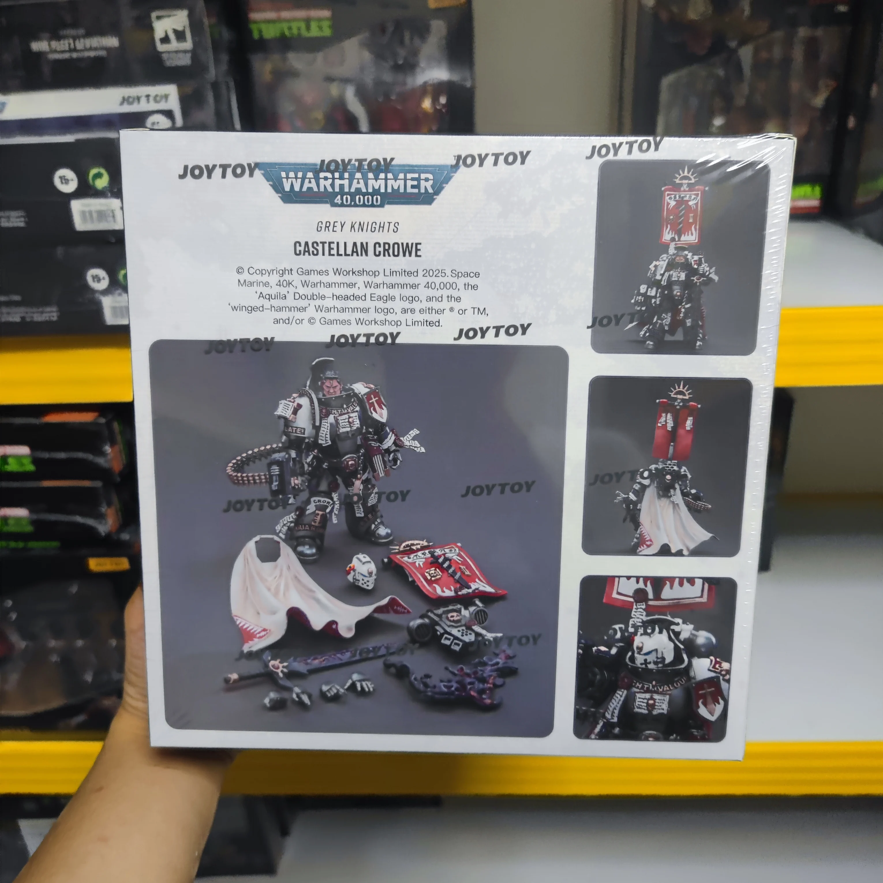 【JOYTOY】Warhammer 40K Grey Knights Castellan Crowe 1/18 Figura de acción de juguete