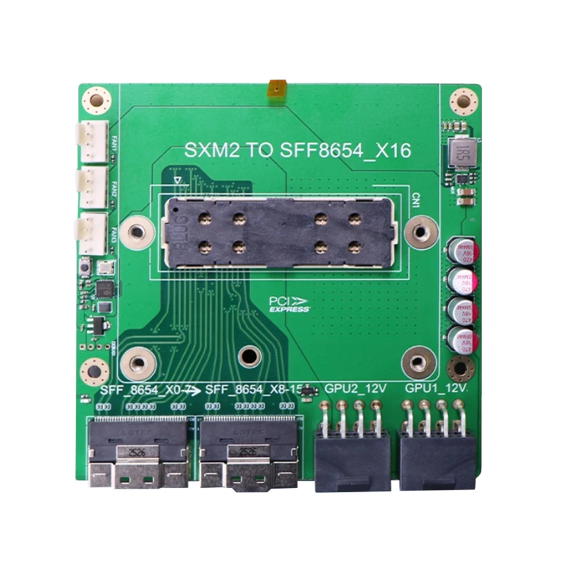 SXM2 TO SFF8654_X16 Riser Card For NVIDAI V100 P100 SXM2 GPU