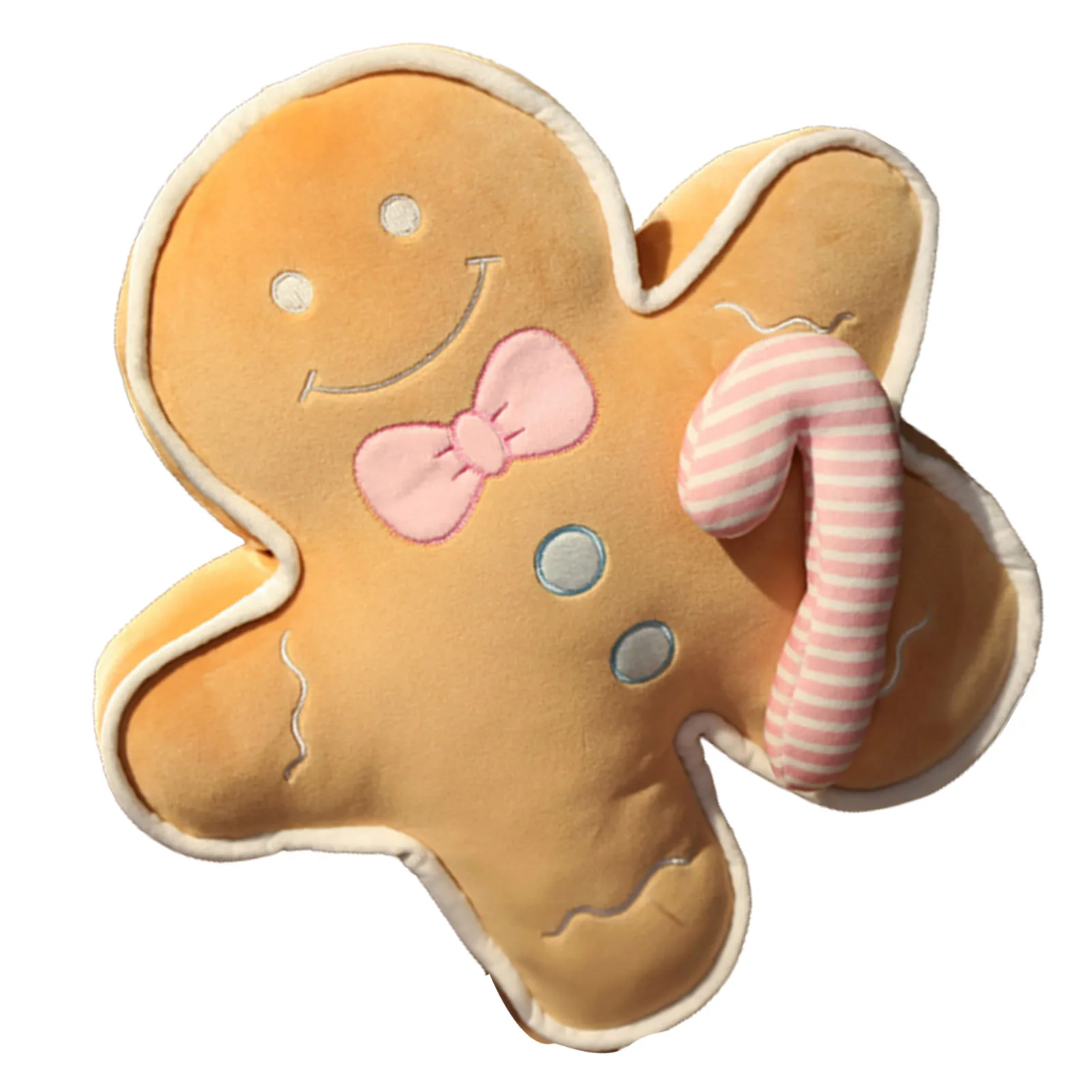 Gingerbread Man Stuffed Animal Non-Deformable Tensile-Resistant Stuffed Toy Perfect Gift for Family Friends