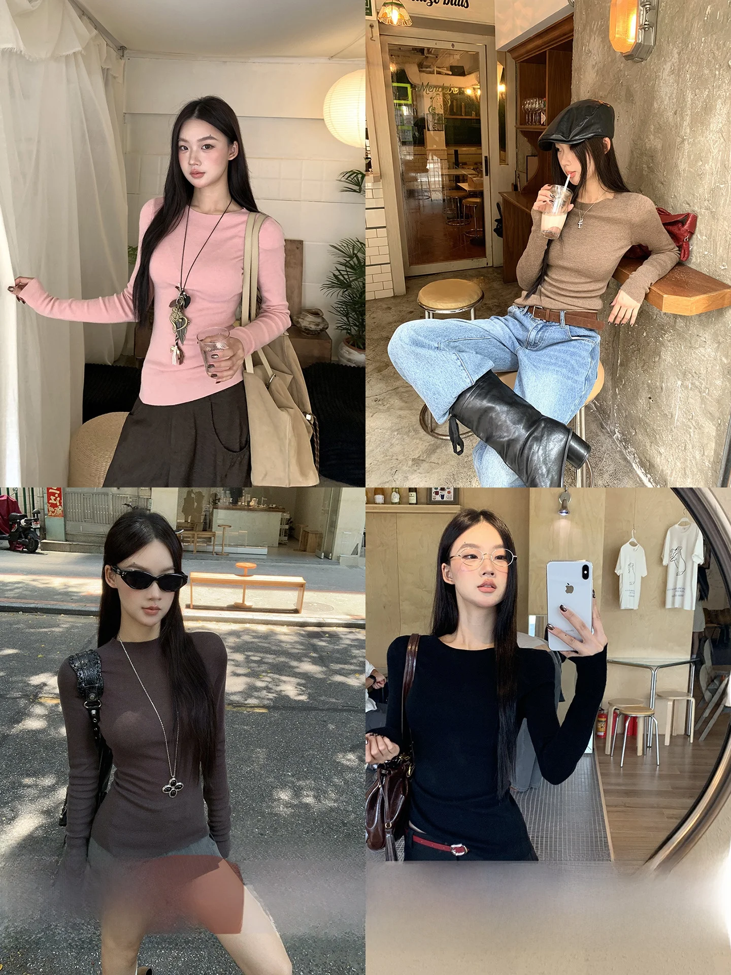 سترة نسائية محبوكة بياقة دائرية من ريد سيليبريتي ستوديو، تصميم ضيق وأنيق، إحساس راقي، موضة خريفية عصرية بلمسة ناضجة