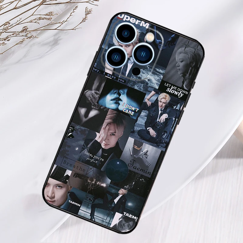 kpop Shinee Taemin For iPhone X XR XS Max Plus Case For Apple iPhone 11 12 13 14 15 16 Pro Max Mini Cover