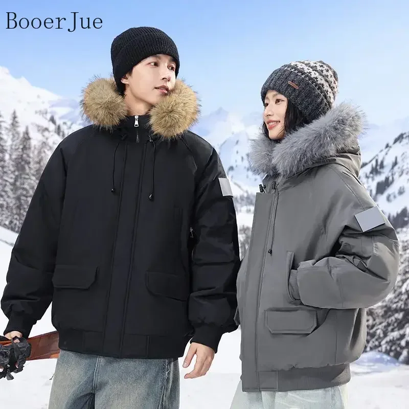 unisex-couple-cotton-padded-jacket-fit-urban-thick-warm-windproof-coat-winter-daily-wear-solid-down-cotton-jacket-outdoor-sports