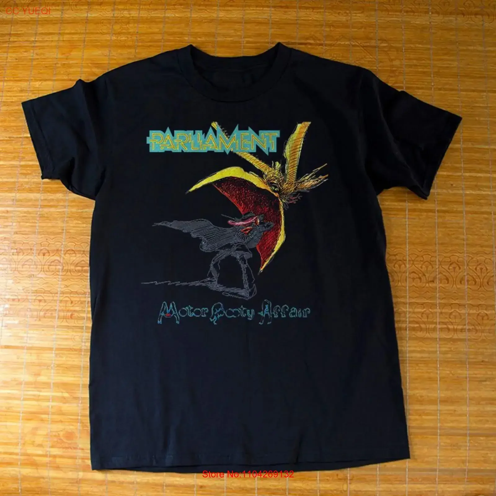 Parliament Motor Booty Affair George Clinton Funkadelic Black T shirt Size S 5XL vintage Washed Versatile Unisex Comfortable
