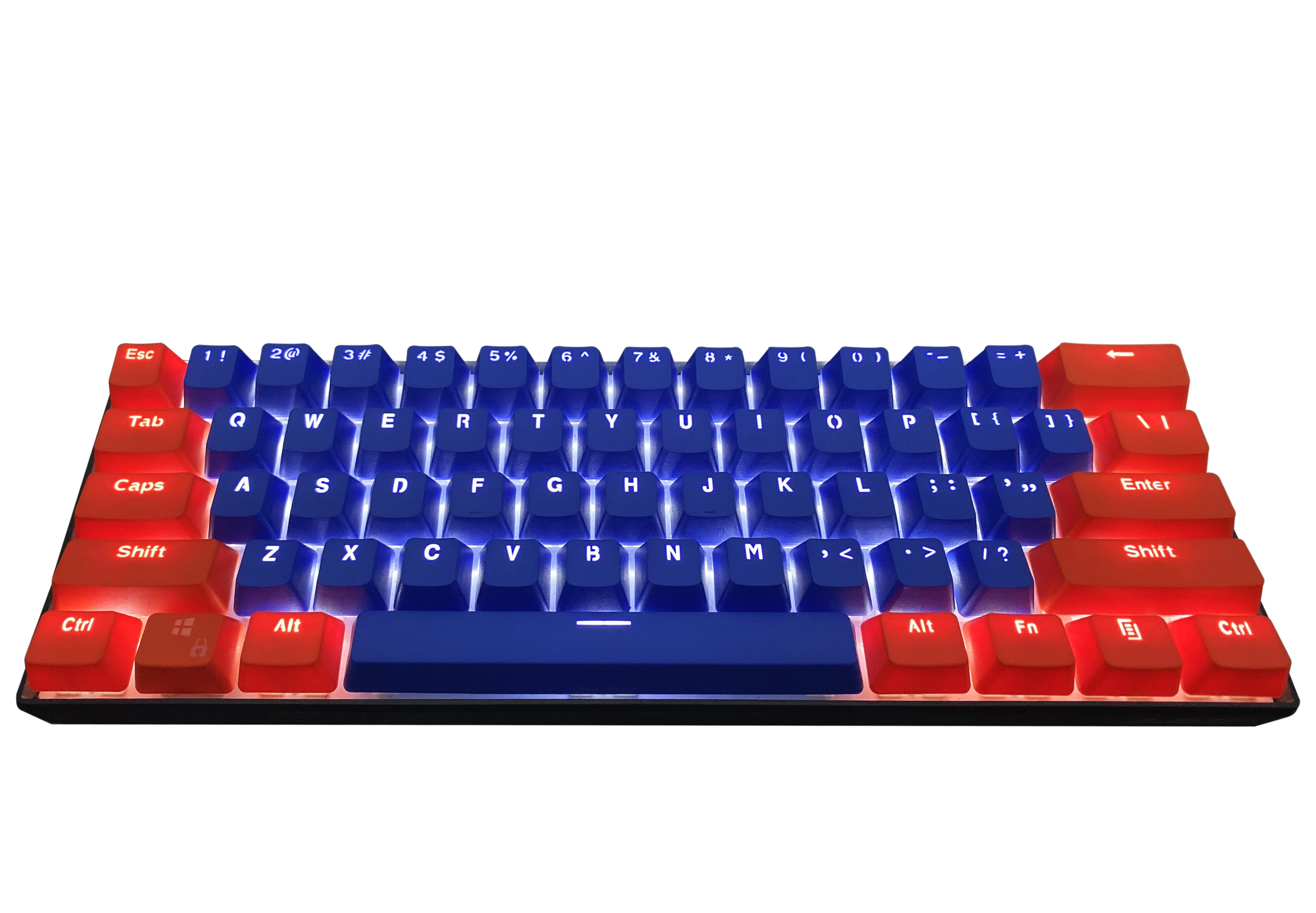 

(Keycaps Only Sold)Orange Navy RK 61 Keycaps PBT Material OEM Height, Backlit Two-Color Mechanical Keyboard Keycaps